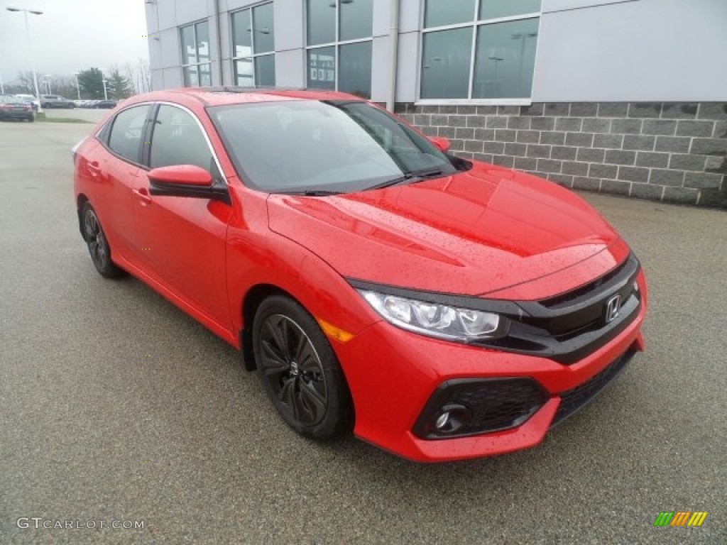 Rallye Red 2017 Honda Civic EX Hatchback Exterior Photo #119534356