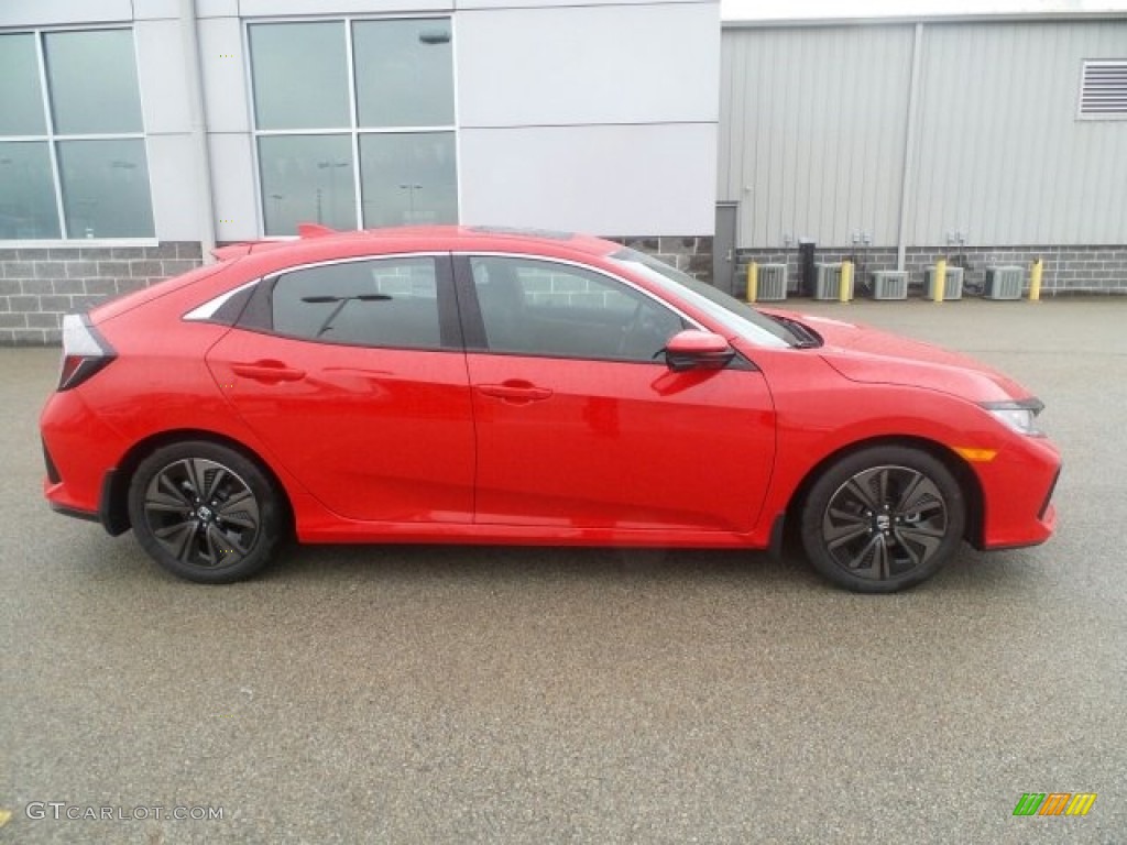 Rallye Red 2017 Honda Civic EX Hatchback Exterior Photo #119534374