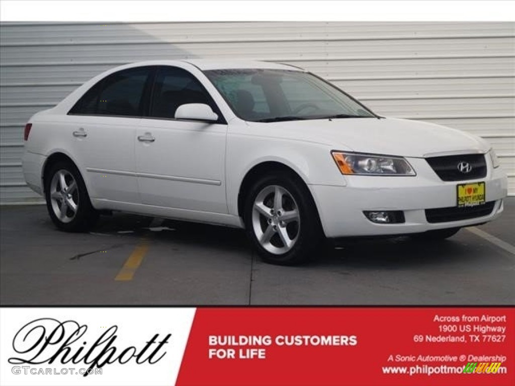 Powder White Pearl Hyundai Sonata