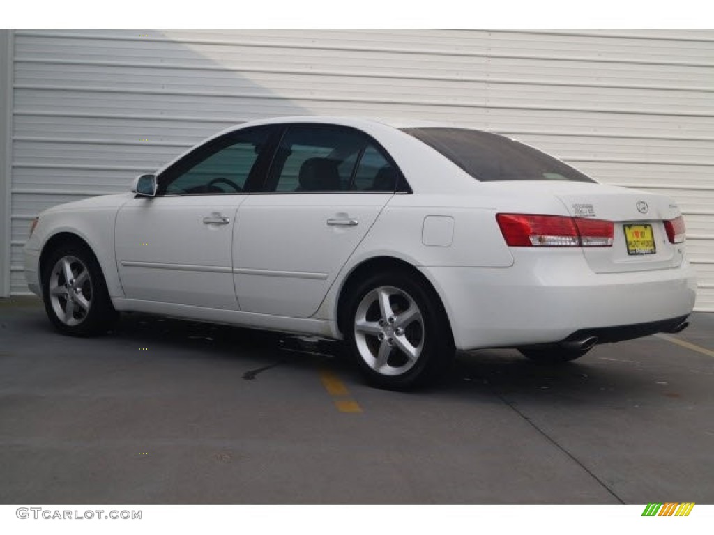2006 Sonata GLS V6 - Powder White Pearl / Beige photo #5