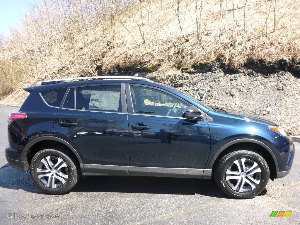2017 RAV4 LE - Galactic Aqua Mica / Black photo #2