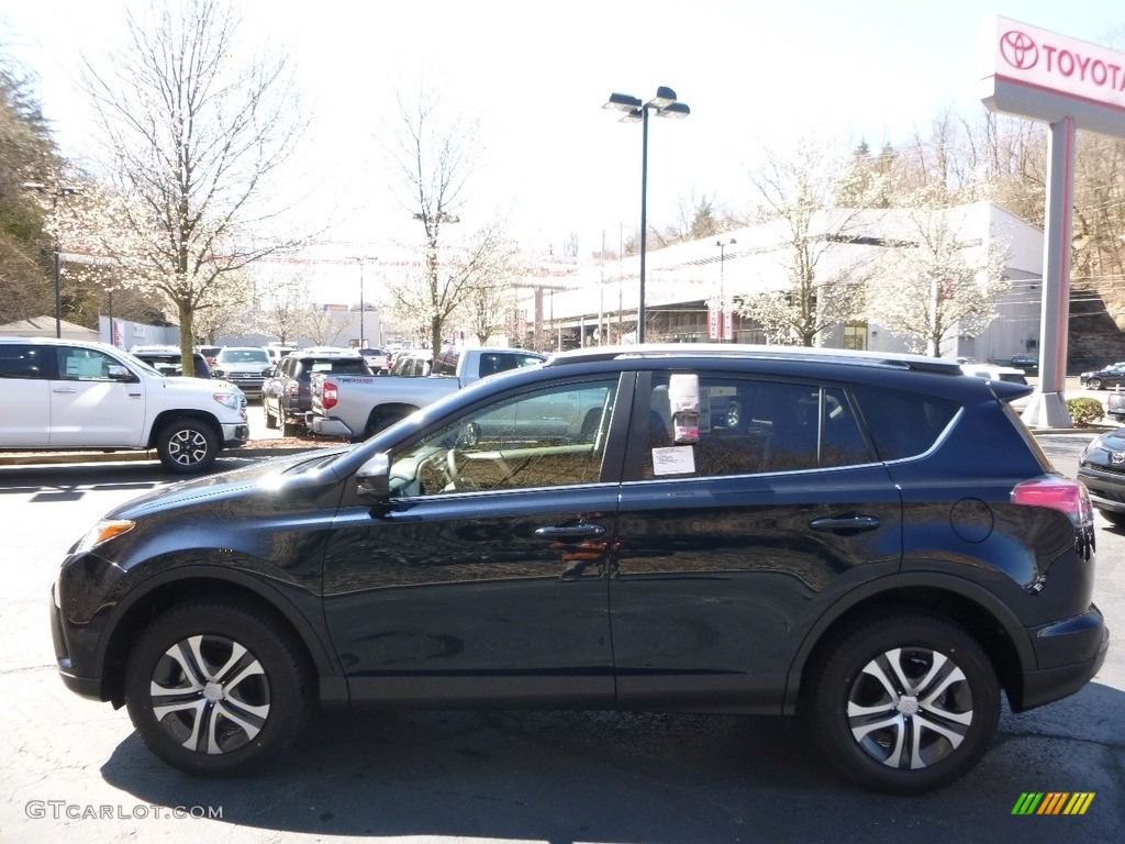 2017 RAV4 LE - Galactic Aqua Mica / Black photo #3