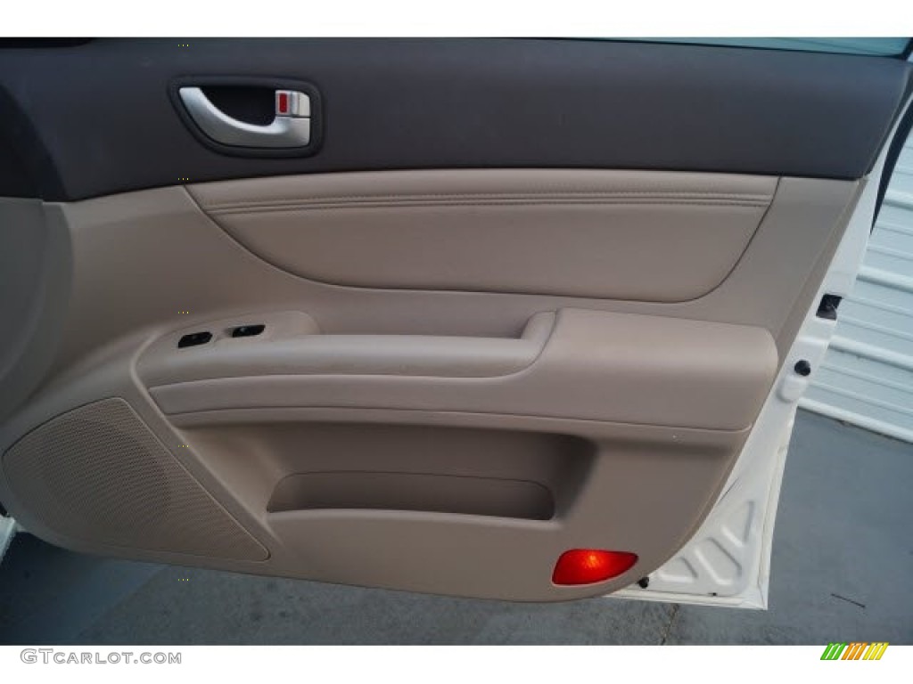 2006 Sonata GLS V6 - Powder White Pearl / Beige photo #10