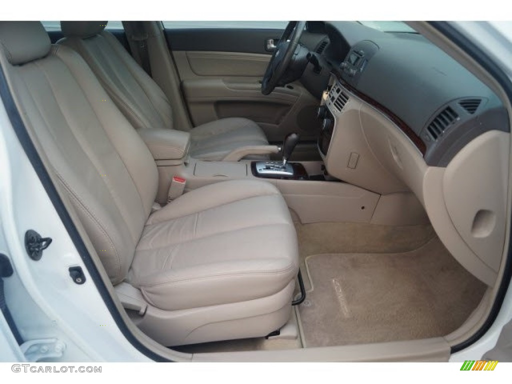 2006 Sonata GLS V6 - Powder White Pearl / Beige photo #11