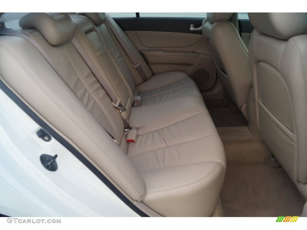 2006 Sonata GLS V6 - Powder White Pearl / Beige photo #13