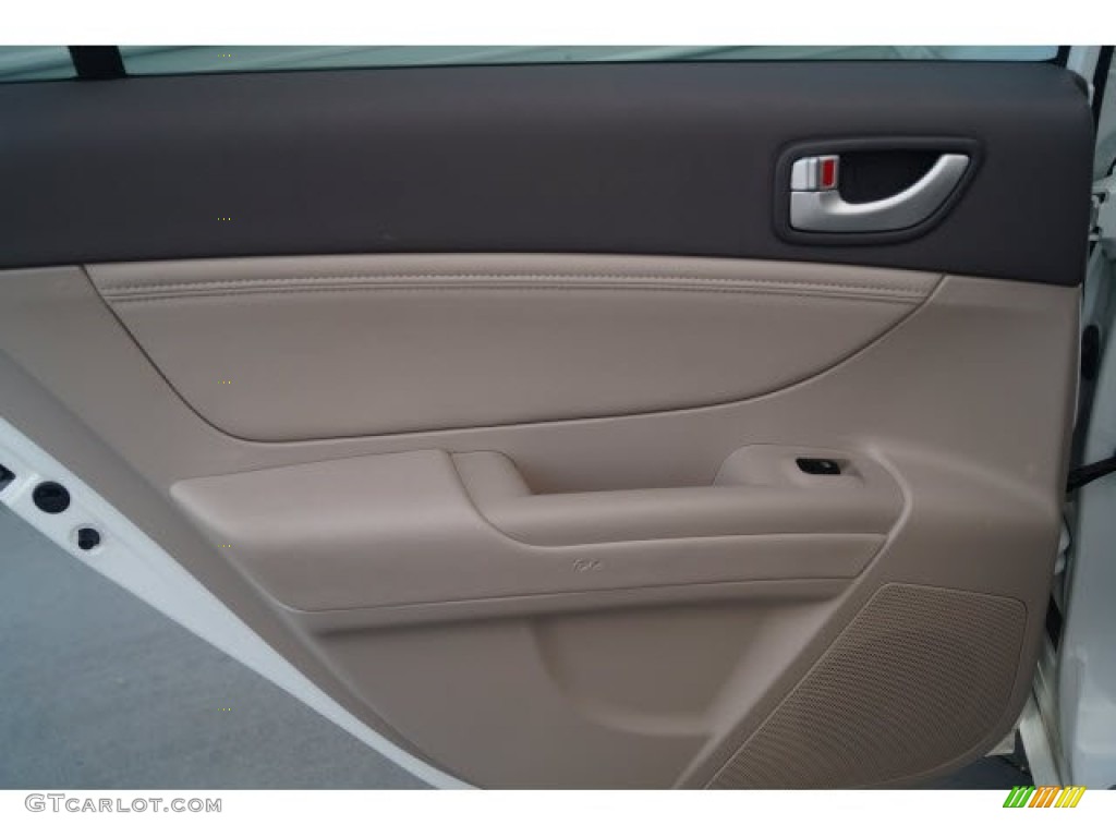 2006 Sonata GLS V6 - Powder White Pearl / Beige photo #16