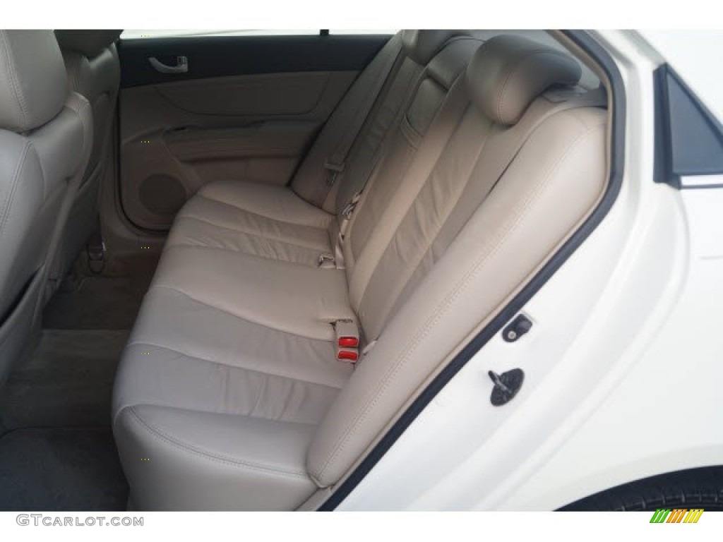 2006 Sonata GLS V6 - Powder White Pearl / Beige photo #17