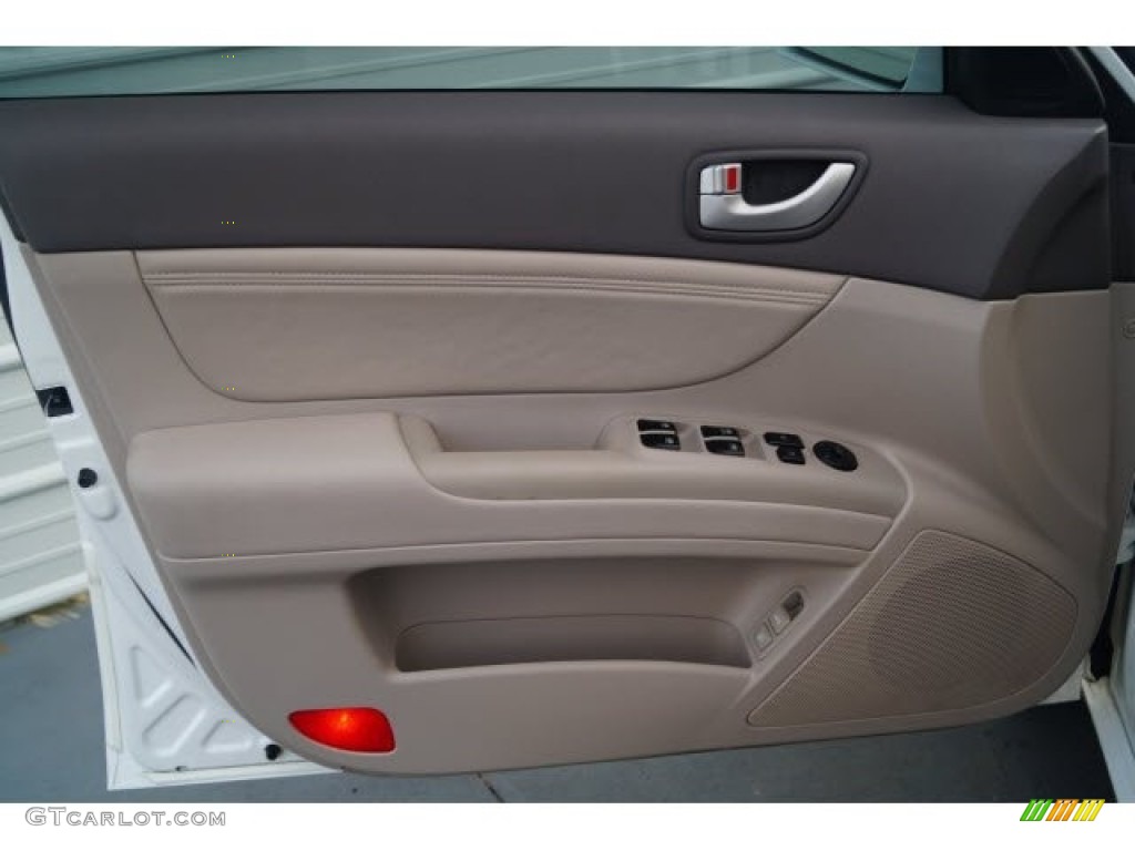 2006 Sonata GLS V6 - Powder White Pearl / Beige photo #18