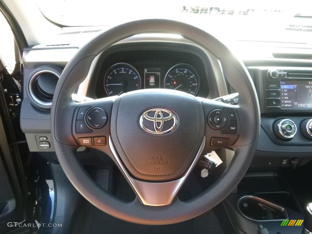 2017 RAV4 LE - Galactic Aqua Mica / Black photo #12