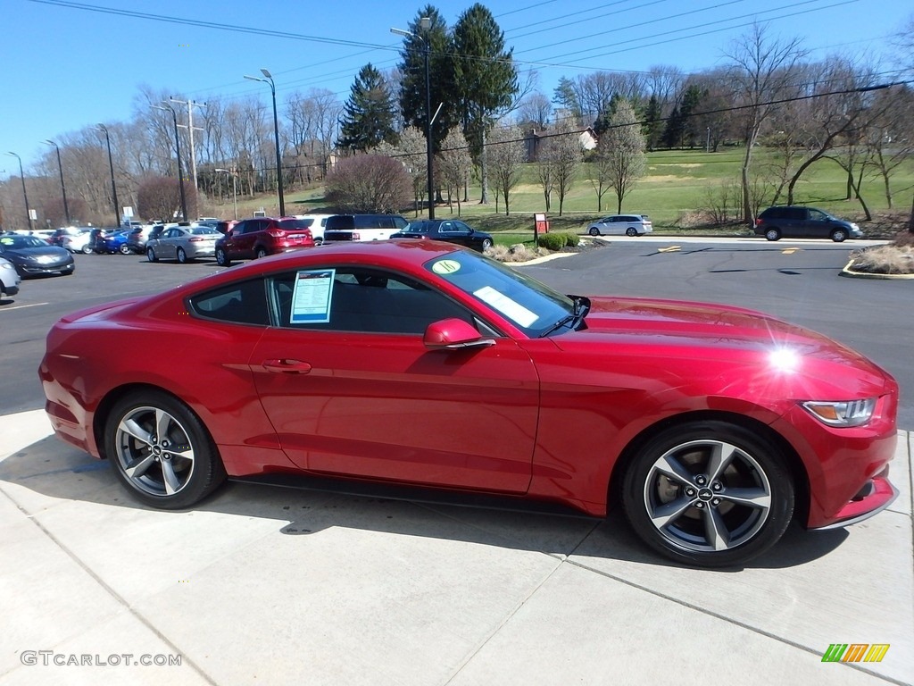 2016 Mustang V6 Coupe - Ruby Red Metallic / Ebony photo #6