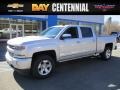 Silver Ice Metallic 2017 Chevrolet Silverado 1500 LTZ Crew Cab 4x4