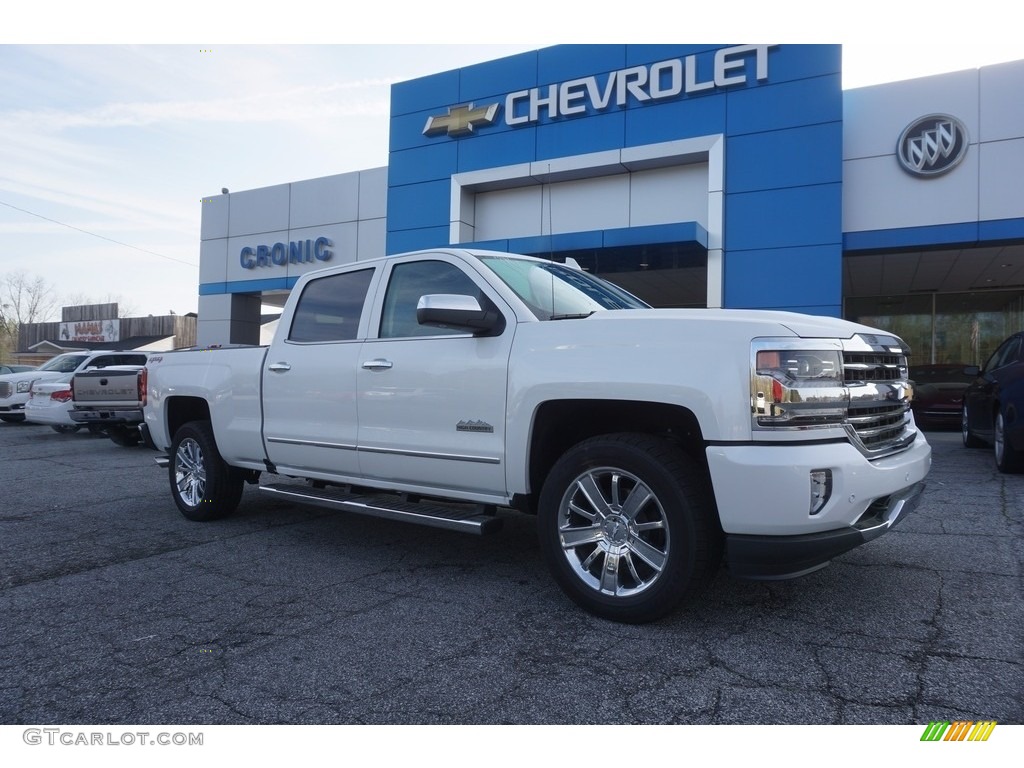 2017 Silverado 1500 High Country Crew Cab 4x4 - Iridescent Pearl Tricoat / High Country Saddle photo #1