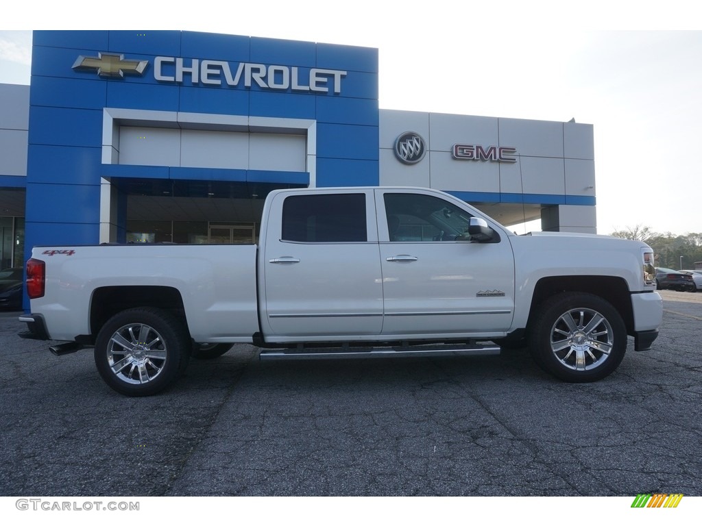 2017 Silverado 1500 High Country Crew Cab 4x4 - Iridescent Pearl Tricoat / High Country Saddle photo #7