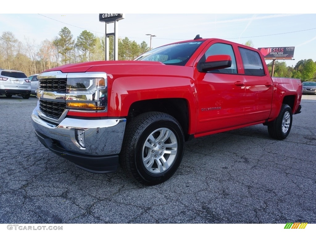 2017 Silverado 1500 LT Crew Cab 4x4 - Red Hot / Jet Black photo #3