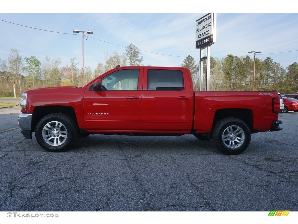 2017 Silverado 1500 LT Crew Cab 4x4 - Red Hot / Jet Black photo #4