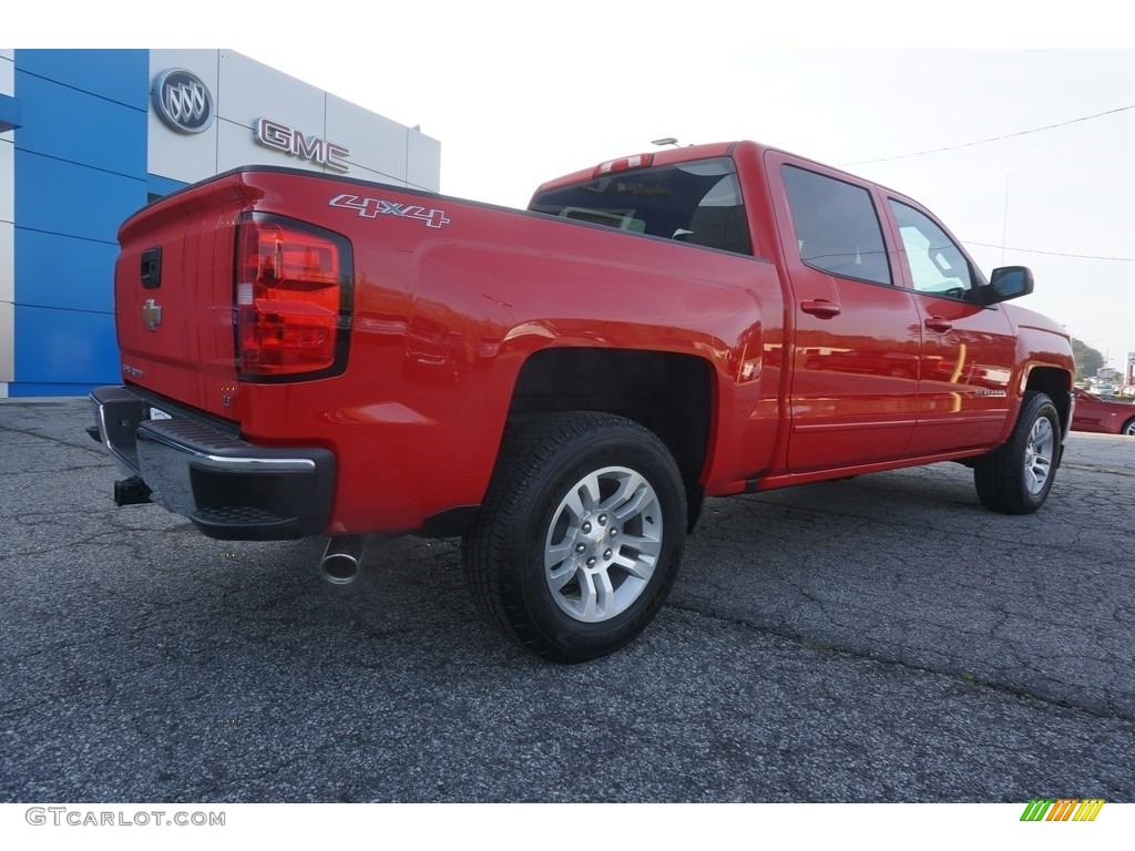 2017 Silverado 1500 LT Crew Cab 4x4 - Red Hot / Jet Black photo #7