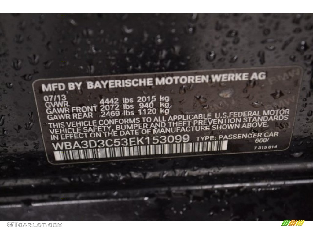 2014 3 Series 328d Sedan - Black Sapphire Metallic / Black photo #30