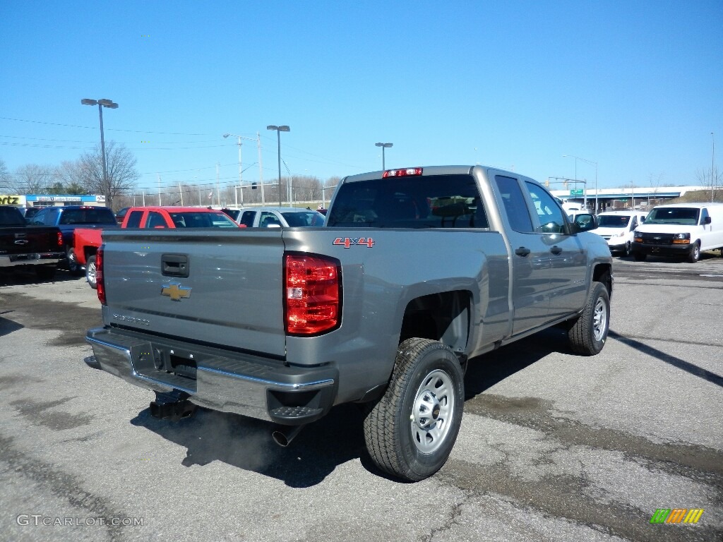 2017 Silverado 2500HD Work Truck Double Cab 4x4 - Pepperdust Metallic / Dark Ash/Jet Black photo #4