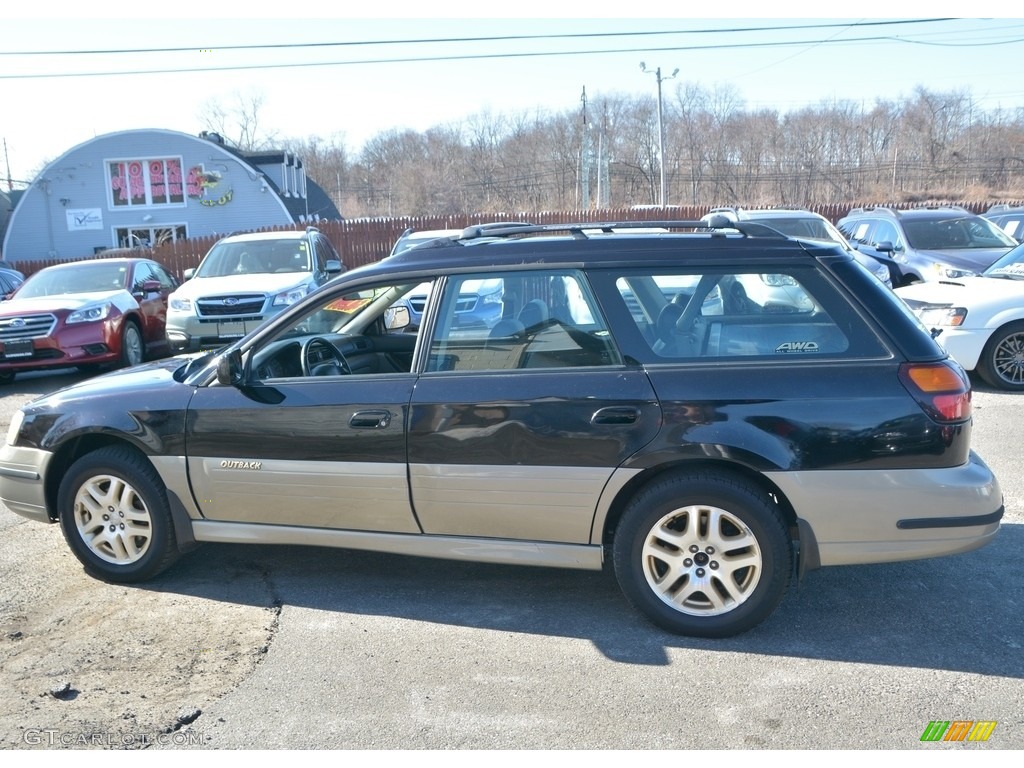 2002 Outback Limited Wagon - Black Granite Pearl / Gray photo #10