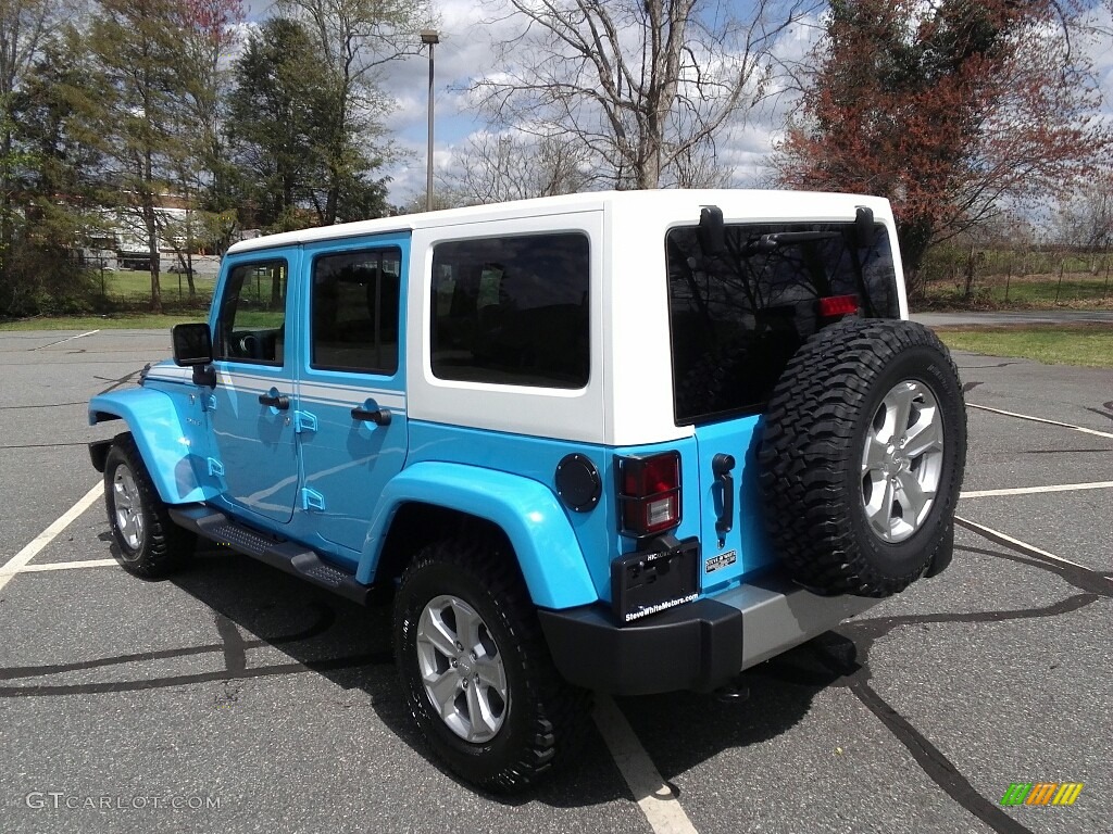 2017 Wrangler Unlimited Chief Edition 4x4 - Chief Blue / Black photo #8