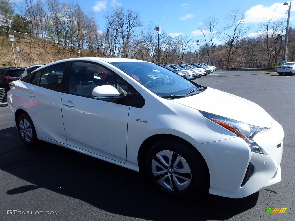 2017 Prius Prius Four - Blizzard White Pearl / Black photo #1