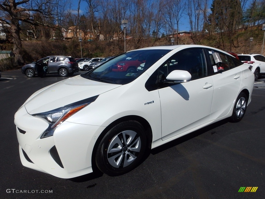 2017 Prius Prius Four - Blizzard White Pearl / Black photo #4