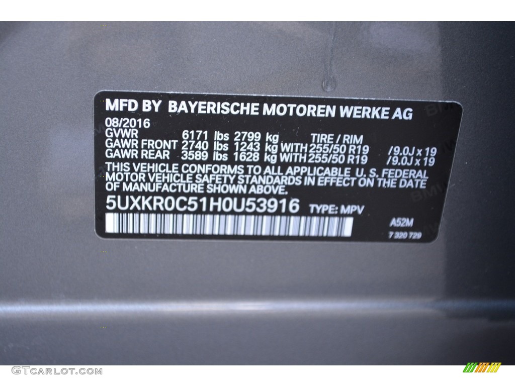 2017 X5 xDrive35i - Space Gray Metallic / Black photo #35