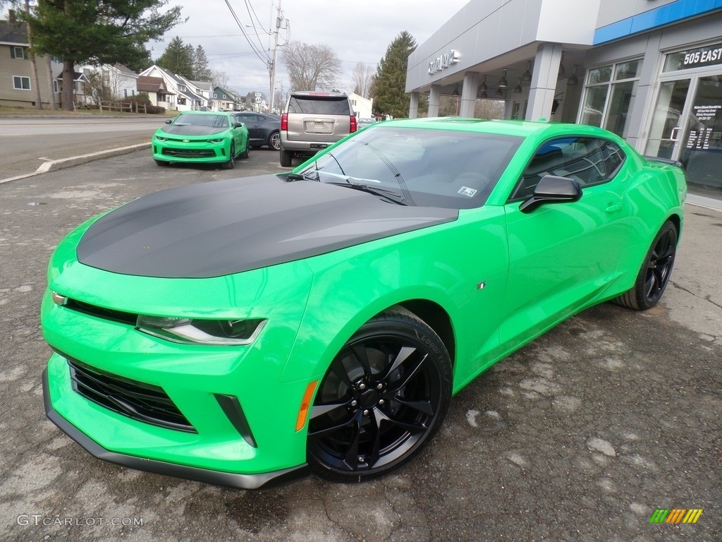 2017 Camaro LT Coupe - Krypton Green / Jet Black photo #1