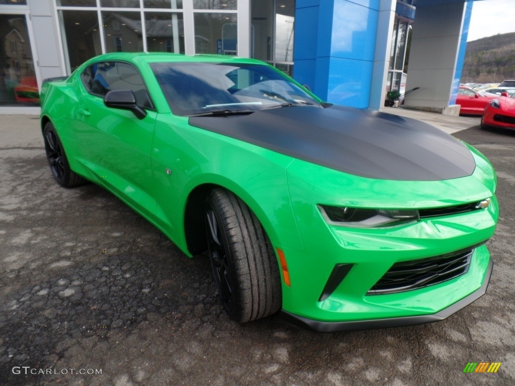 2017 Camaro LT Coupe - Krypton Green / Jet Black photo #3