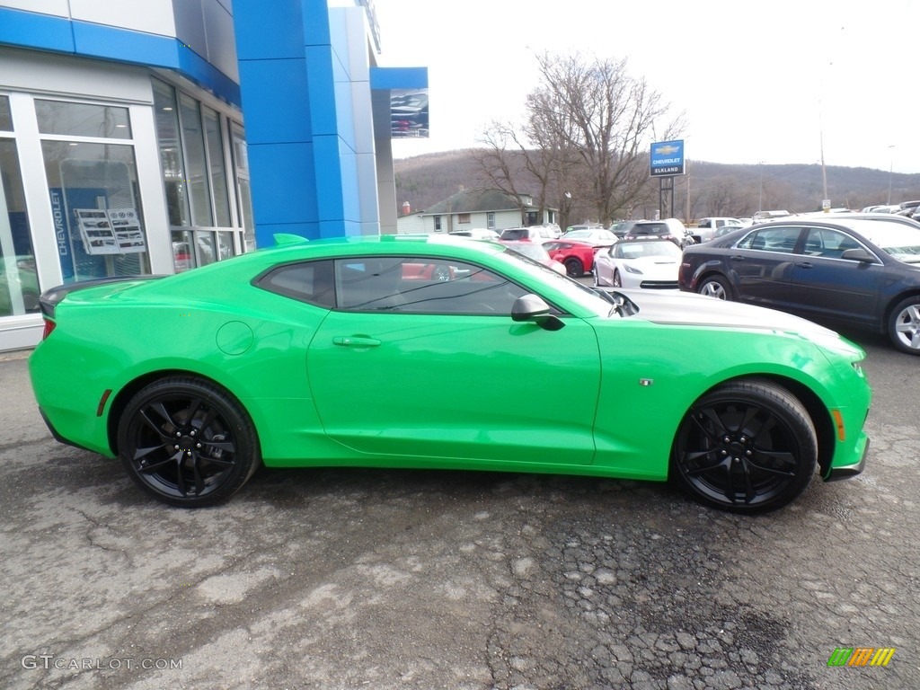 2017 Camaro LT Coupe - Krypton Green / Jet Black photo #4