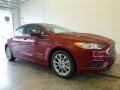 2017 Ruby Red Ford Fusion Hybrid SE  photo #1