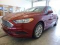 2017 Ruby Red Ford Fusion Hybrid SE  photo #5