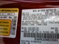 RR: Ruby Red 2017 Ford Fusion Hybrid SE Color Code