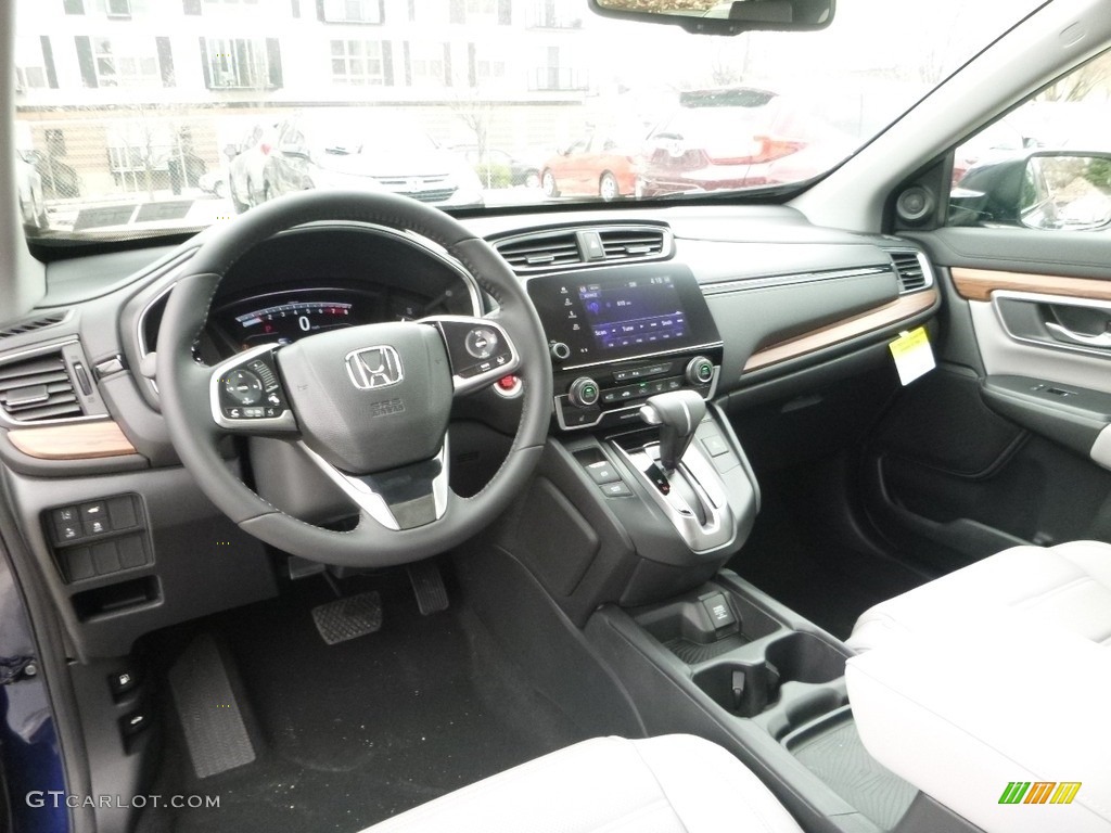 2017 CR-V EX-L AWD - Obsidian Blue Pearl / Gray photo #9
