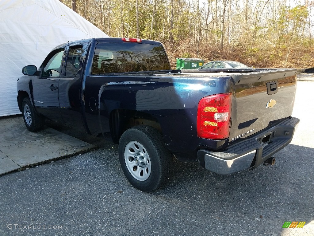 2008 Silverado 1500 Work Truck Extended Cab - Dark Blue Metallic / Dark Titanium photo #3