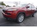 2017 Deep Cherry Red Crystal Pearl Jeep Cherokee Latitude  photo #1