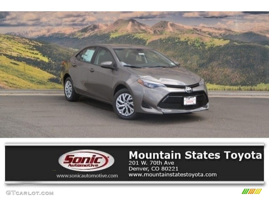 2017 Corolla LE - Falcon Gray Metallic / Black photo #1