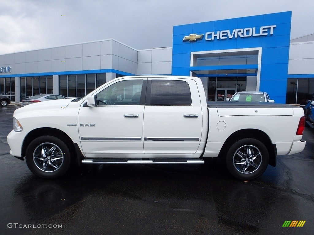 2009 Ram 1500 SLT Crew Cab 4x4 - Stone White / Dark Slate Gray photo #3