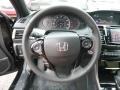 2017 Honda Accord Black/Ivory Interior Steering Wheel Photo
