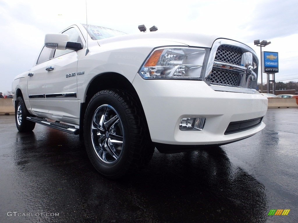 2009 Ram 1500 SLT Crew Cab 4x4 - Stone White / Dark Slate Gray photo #11
