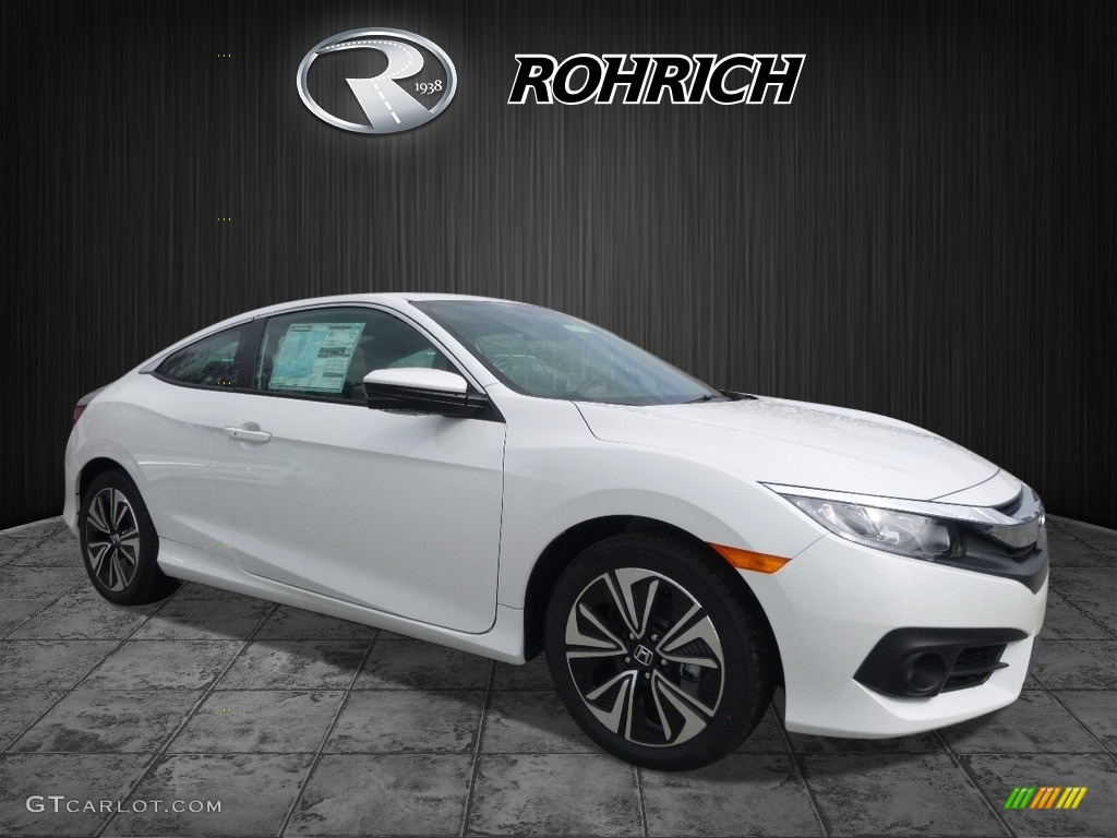 2017 Civic EX-T Coupe - White Orchid Pearl / Ivory photo #1
