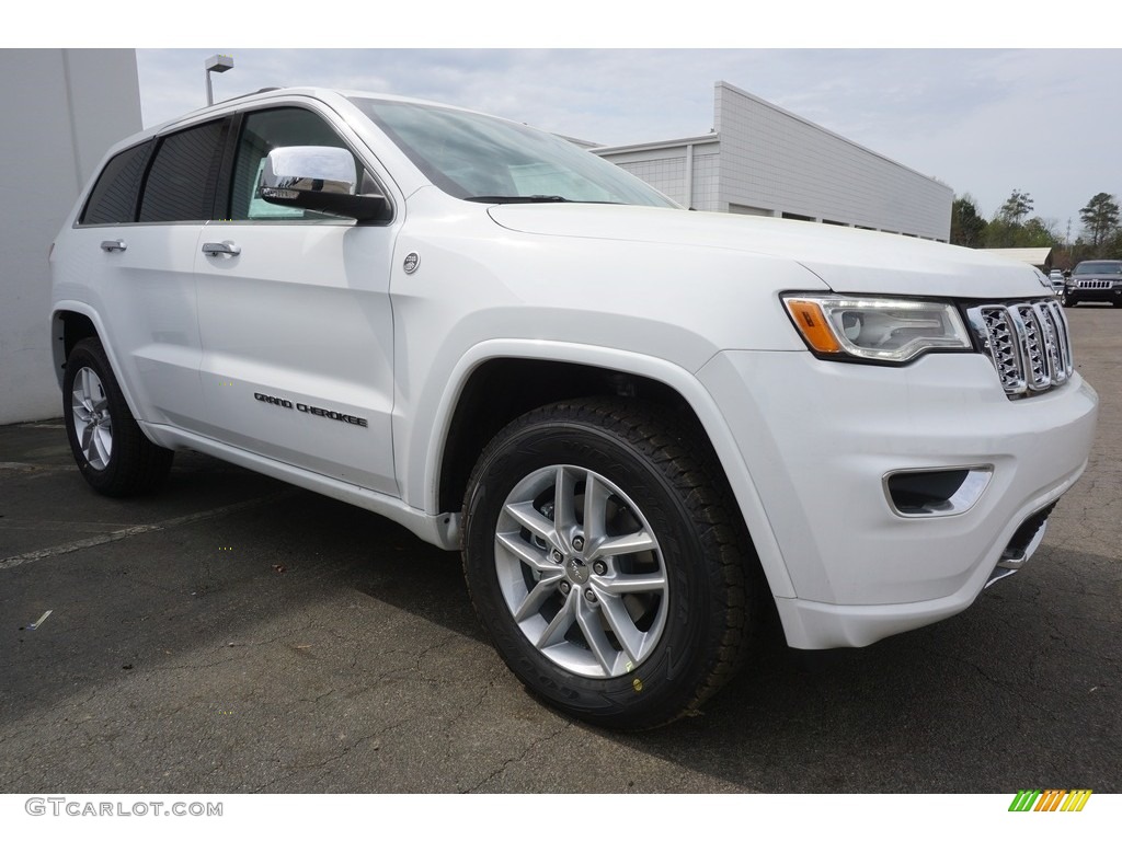 2017 Grand Cherokee Overland 4x4 - Bright White / Black/Light Frost Beige photo #4