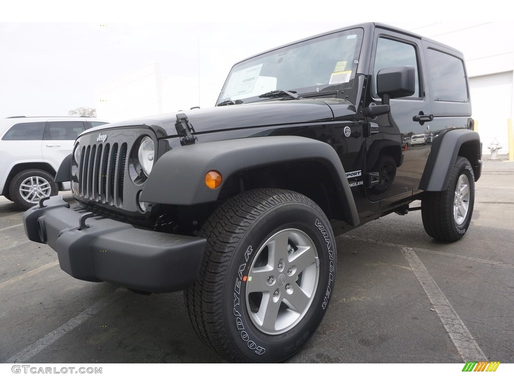 2017 Wrangler Sport 4x4 - Black / Black photo #1