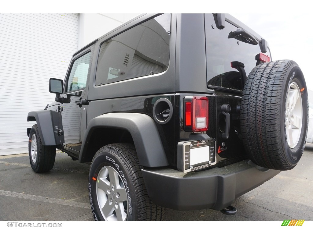 2017 Wrangler Sport 4x4 - Black / Black photo #2
