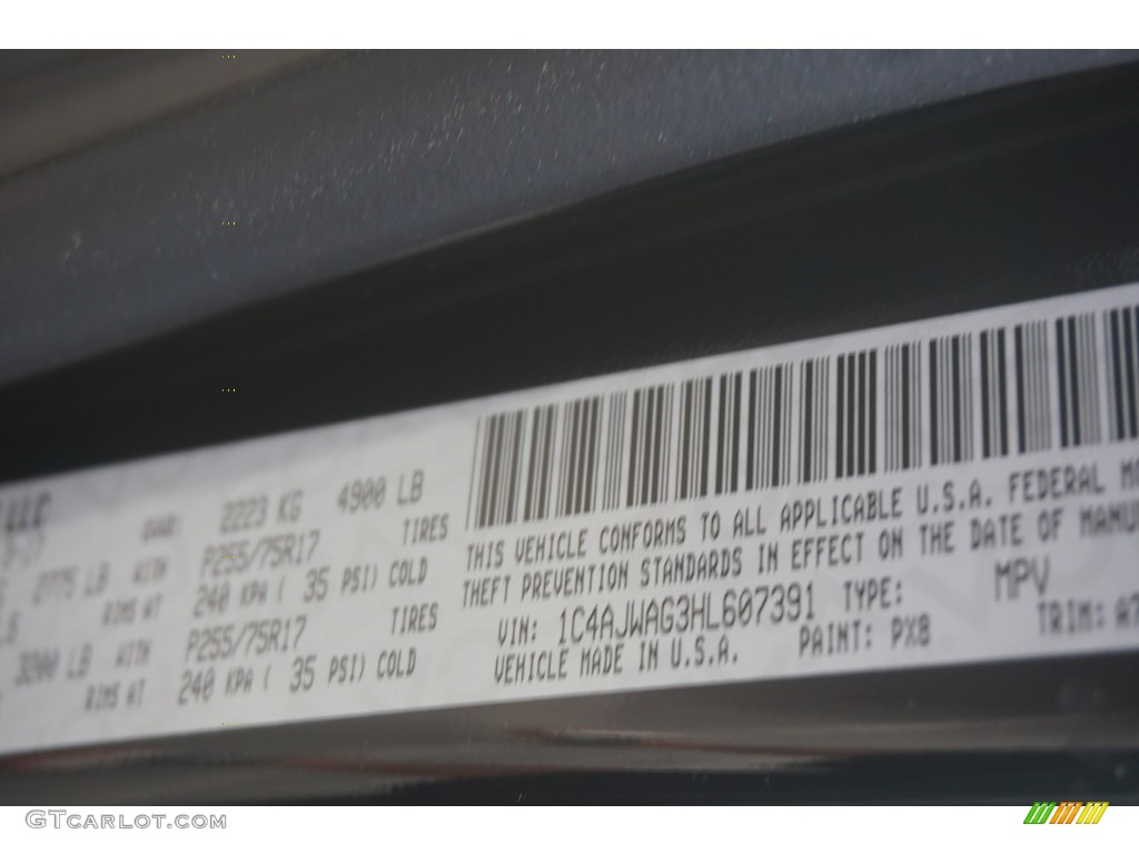 2017 Wrangler Sport 4x4 - Black / Black photo #8