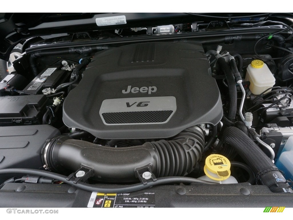 2017 Jeep Wrangler Unlimited Sport 4x4 3.6 Liter DOHC 24-Valve VVT V6 Engine Photo #119557329