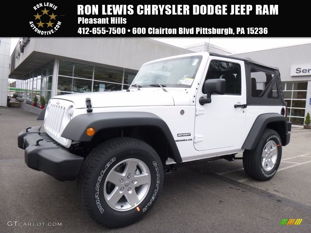 2017 Wrangler Sport 4x4 - Bright White / Black photo #1