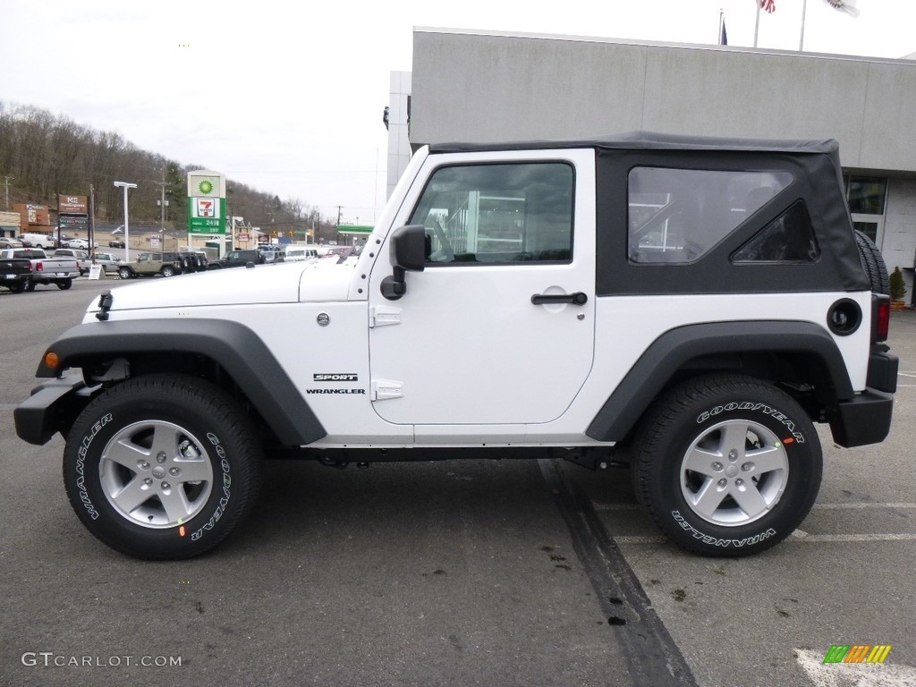 Bright White 2017 Jeep Wrangler Sport 4x4 Exterior Photo #119558505
