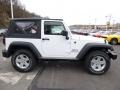 2017 Bright White Jeep Wrangler Sport 4x4  photo #7