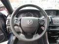 2017 Honda Accord Black Interior Steering Wheel Photo